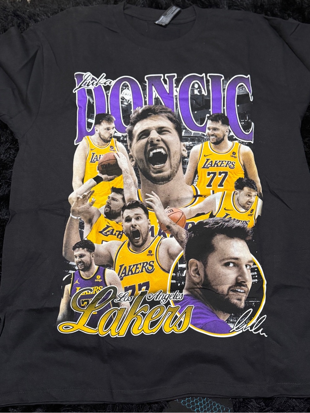Los Angeles Lakers Luka Doncic retro T shirt